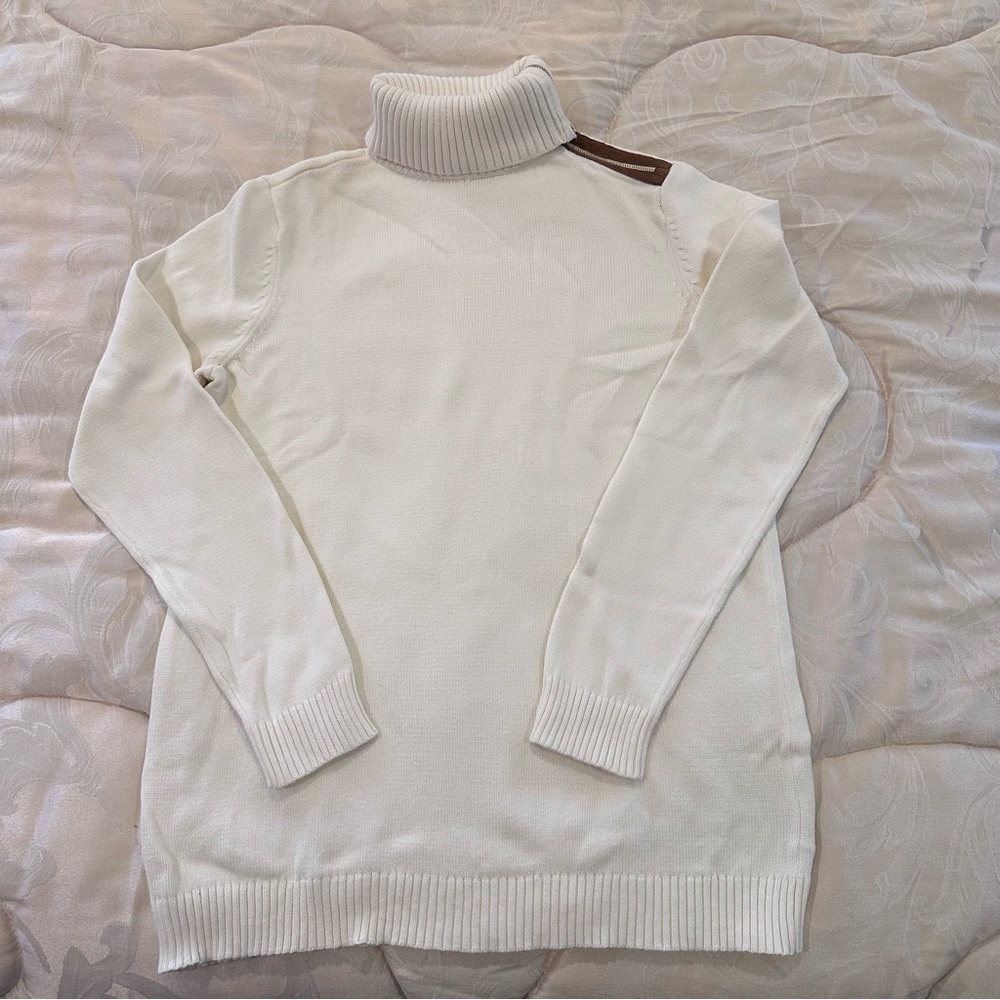 Charter Club Cream Turtleneck Sweater